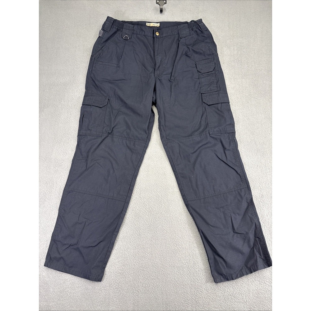 5.11 Tactical Cargo Pants Mens 37x32* Navy Relaxed Fit Tactical Workwear Blue